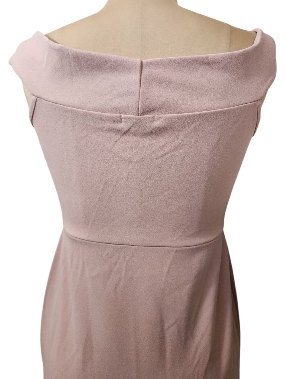 NASTY GAL Rose Off The Shoulder High Slit Midi Dress - Size 8 - Picture 10 of 16